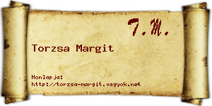 Torzsa Margit névjegykártya