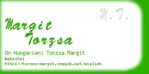 margit torzsa business card